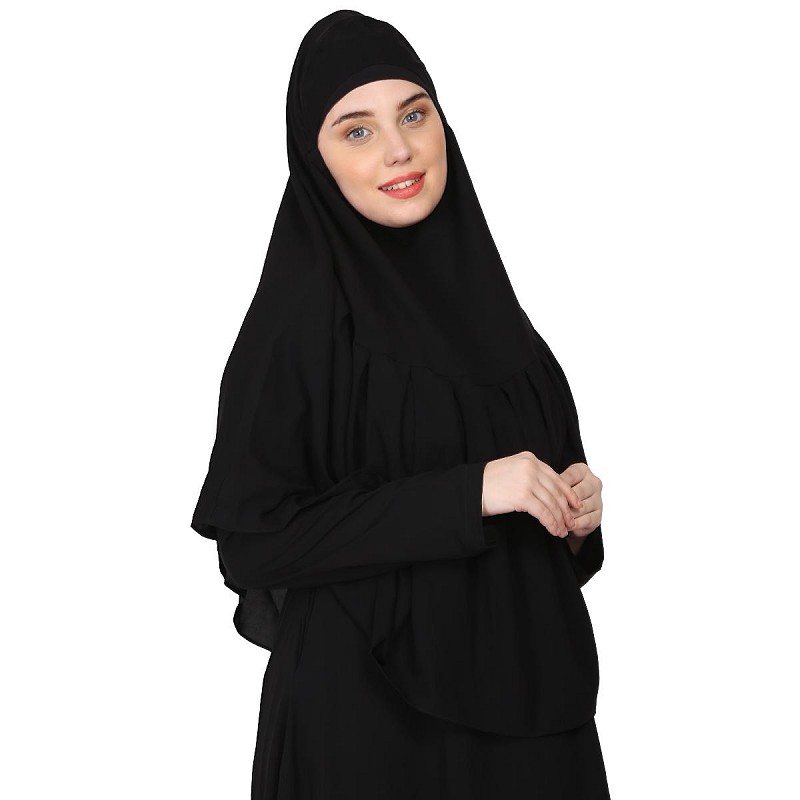 Instant hijab online premium black Hijab at